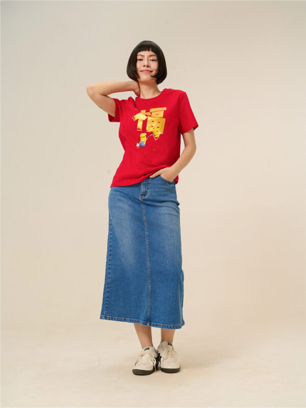 COUPLETX｜Dress Nữ Jean Dài Wash Classic