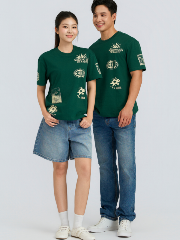 COUPLETX｜Tee Nữ Relax Green EX