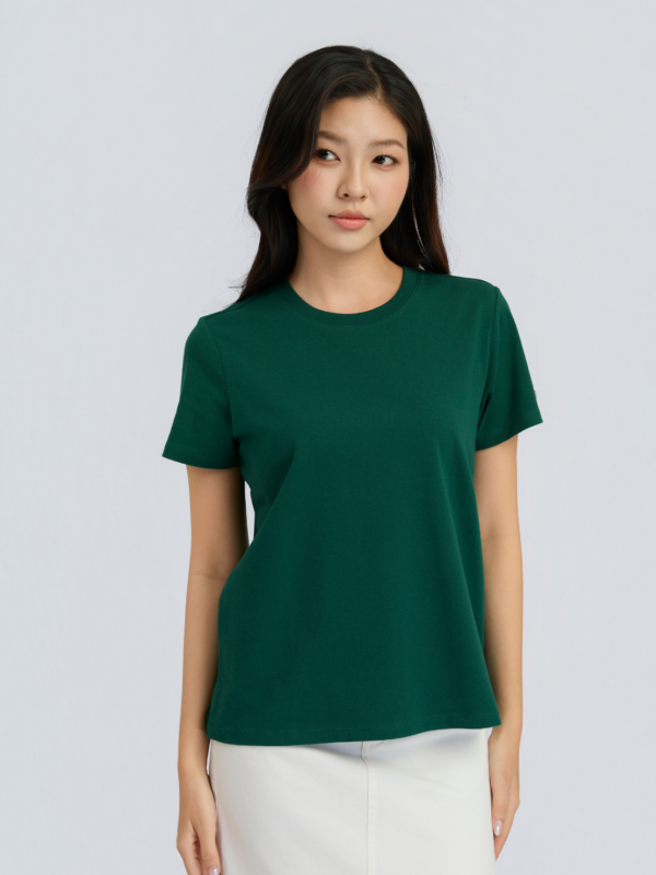 COUPLETX｜Tee Nữ Cổ Tròn Green EX