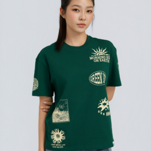 COUPLETX｜Tee Nữ Relax Green EX