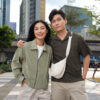 COUPLETX｜Jacket Nữ Khaki Oversize Boxy
