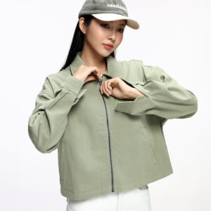 COUPLETX｜Jacket Nữ Khaki Oversize Boxy