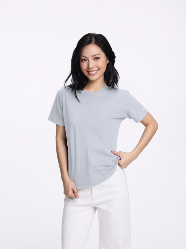 COUPLETX｜Tee Nữ Cổ Tròn Slim Basic