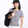 COUPLETX｜Tee Nữ Morden Stripe Relax