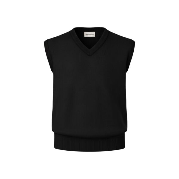 MAVERIK STUDIO｜MAVERIK® V-NECK KNIT VEST ( BLACK )