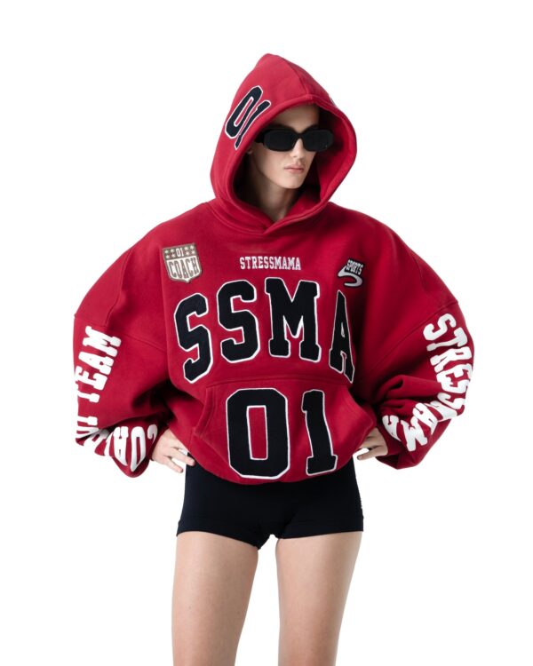 STRESSMAMA Ssma Racing Hoodie 帽T(紅)