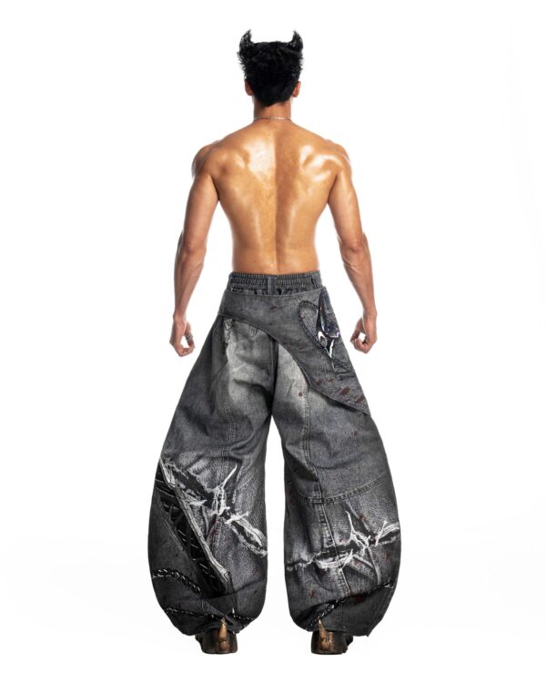 DKILLUMINATE｜THUNDERFORGED PRINTED DENIM PANTS