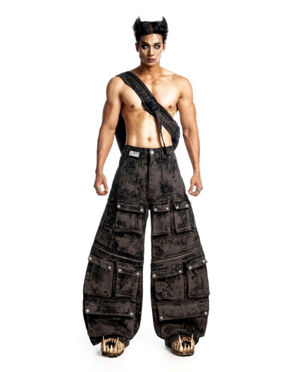DKILLUMINATE｜FALLEN LUXERIS MUDDY DENIM PANTS