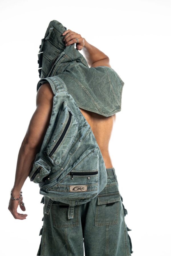 DKILLUMINATE｜FALLEN LUXERIS MUDDY DENIM SHOULDER BAG