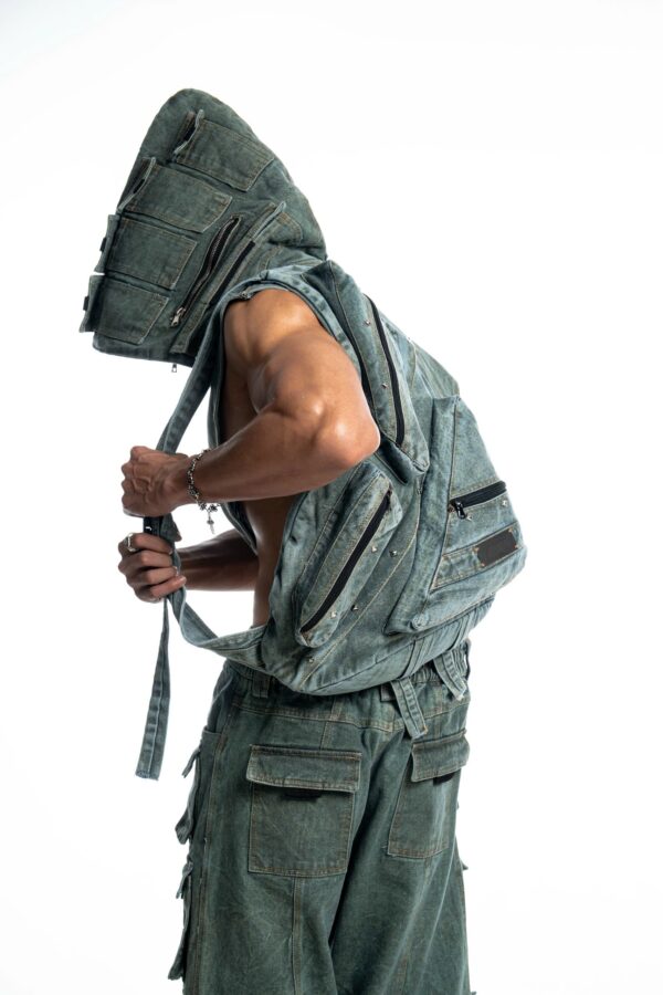 DKILLUMINATE｜FALLEN LUXERIS MUDDY DENIM SHOULDER BAG