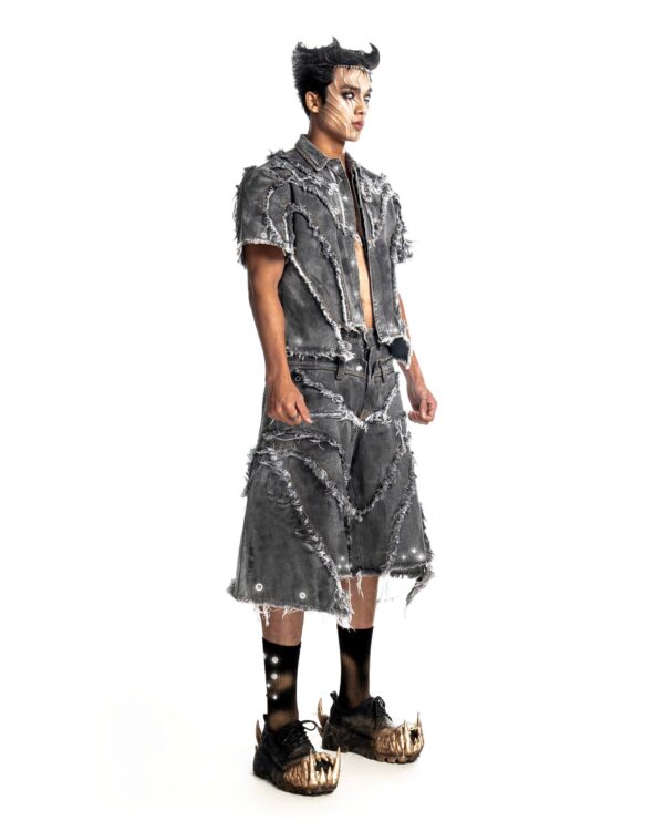 DKILLUMINATE｜PUNISHER SCARRED HORNED OVERSHIRT