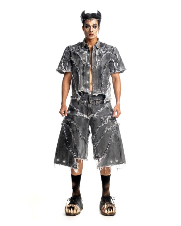 DKILLUMINATE｜PUNISHER SCARRED HORNED OVERSHIRT