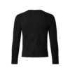 MAVERIK STUDIO｜MAVERIK® BUTTON RIB SLIM FIT LONGSLEEVE T-SHIRT ( BLACK )