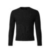 MAVERIK STUDIO｜MAVERIK® BUTTON RIB SLIM FIT LONGSLEEVE T-SHIRT ( BLACK )