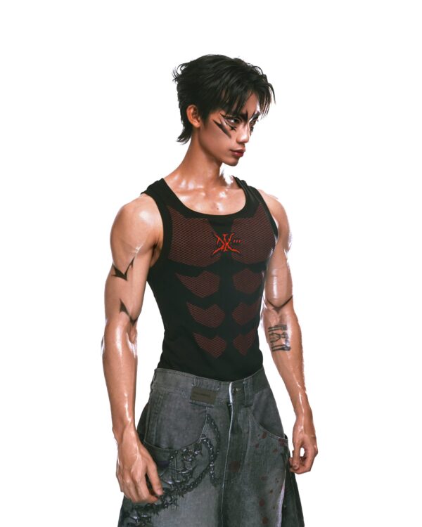 DKILLUMINATE｜TANK ON THE TOP TANKTOP (Black)
