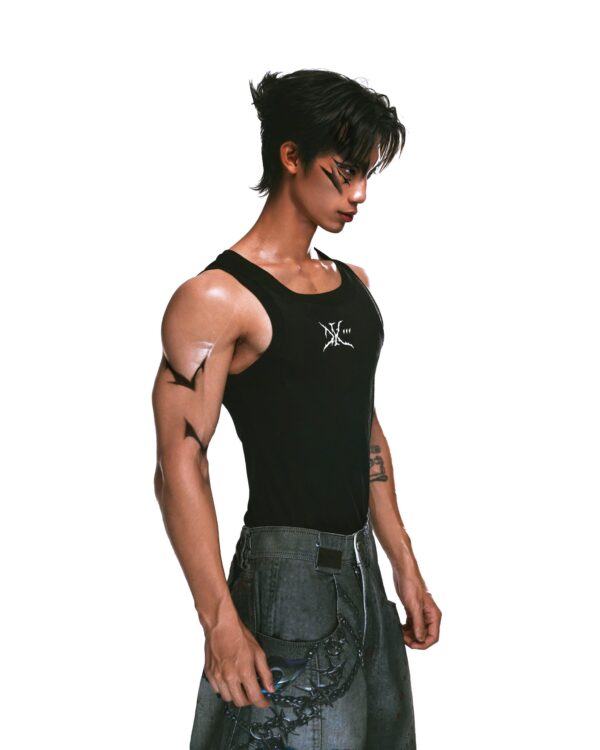 DKILLUMINATE｜TANK ON THE TOP TANKTOP (Black)