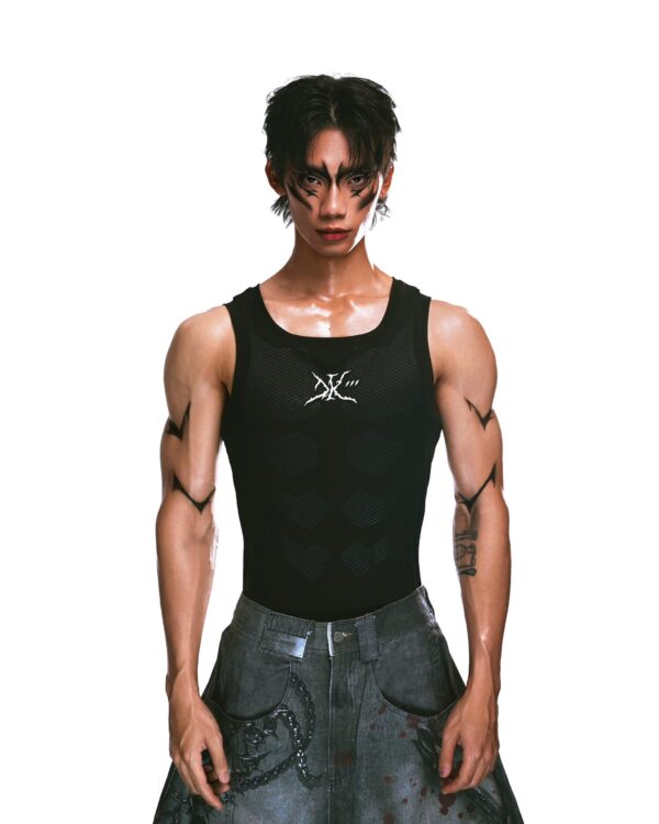 DKILLUMINATE｜TANK ON THE TOP TANKTOP (Black)