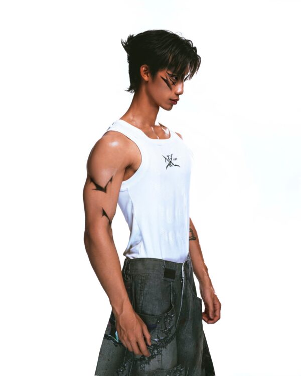 DKILLUMINATE｜TANK ON THE TOP TANKTOP (White)