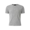 MAVERIK STUDIO｜MAVERIK® BUTTON RIB SLIM FIT T-SHIRT ( GREY )