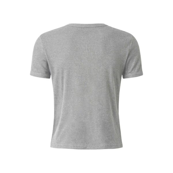 MAVERIK STUDIO｜MAVERIK® BUTTON RIB SLIM FIT T-SHIRT ( GREY )