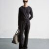 MAVERIK STUDIO｜MAVERIK® PARALLEL FLARED TROUSERS ( BLACK )