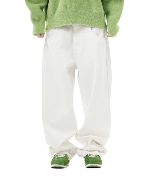 STRESSMAMA Fw25 Plain Jeans 牛仔褲(白)