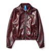 DKILLUMINATE｜OVERSIZED LEATHER BOMBER JACKET (Red)