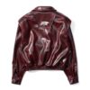 DKILLUMINATE｜OVERSIZED LEATHER BOMBER JACKET (Red)