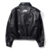 DKILLUMINATE｜OVERSIZED LEATHER BOMBER JACKET (Black)