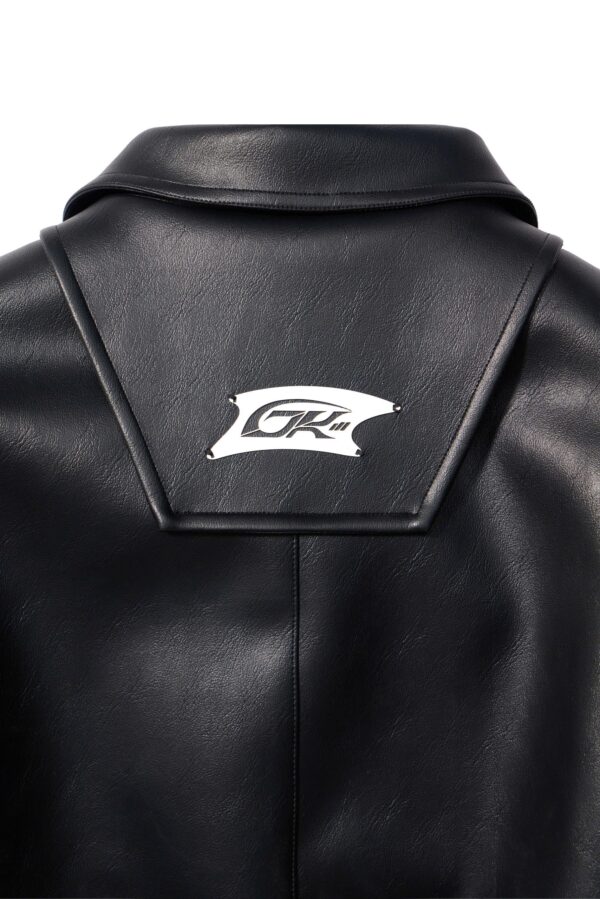 DKILLUMINATE｜OVERSIZED LEATHER BOMBER JACKET (Black)