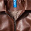 DKILLUMINATE｜OVERSIZED LEATHER BOMBER JACKET (Brown)