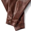 DKILLUMINATE｜OVERSIZED LEATHER BOMBER JACKET (Brown)