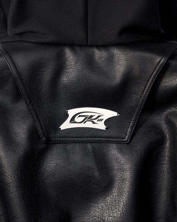 DKILLUMINATE｜OVERSIZED HOODED LEATHER BOMBER JACKET