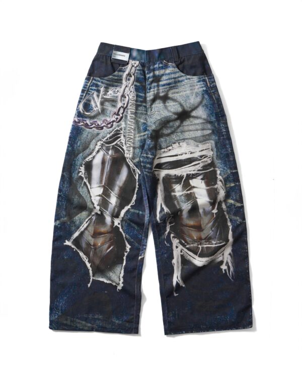 DKILLUMINATE｜DTG PRINTED DENIM PANTS
