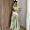 So Dópe｜Green Wetsy Skirt
