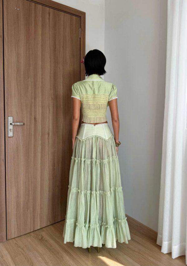 So Dópe｜Green Wetsy Skirt