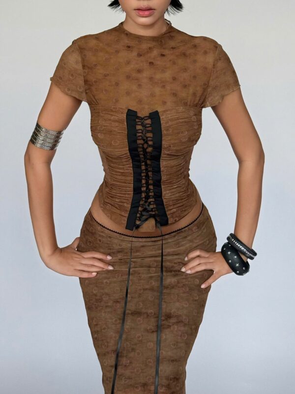 So Dópe｜Brown Tender Skirt