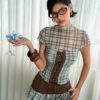 So Dópe｜Plaid Tender Top