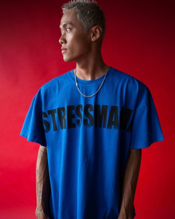 STRESSMAMA Ssma Faded Logo T-shirt T恤(藍)