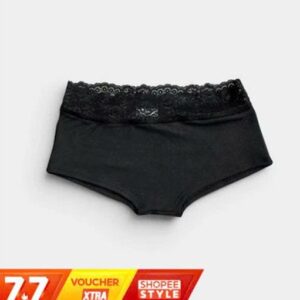 TWENTI 羅紋拼蕾絲安全褲